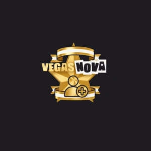 Vegas Nova logo with a golden star and a user icon with a plus sign, representing the registration process.