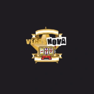 Vegas Nova logo with a golden star and a slot machine, representing exciting slot games.
