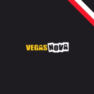 Logo VegasNova na stronie internetowej.