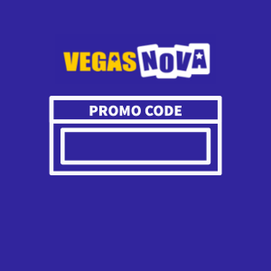 Eingabefeld für Promo-Code auf der VegasNova-Website.