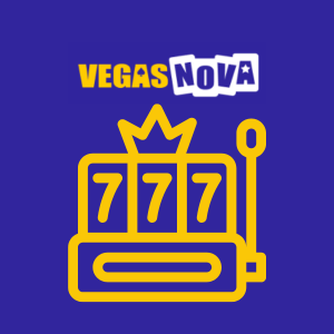 Symbol eines Spielautomaten unter dem Vegas Nova-Logo